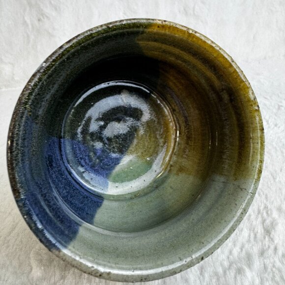 Artisan Handcrafted Pottery Stoneware Multicolor Artist Studio Vase - Picture 2 of 7